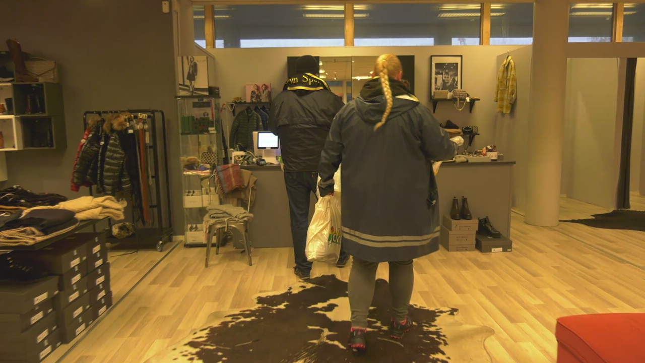 Pynte byen med flagg og skjerf